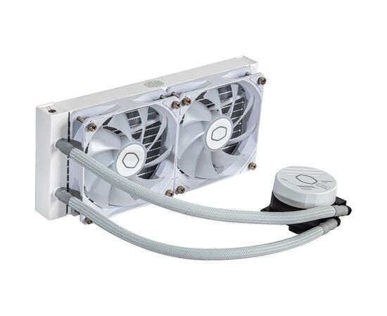 Система водяного охлаждения CoolerMaster MasterLiquid 240L Core ARGB White (MLW-D24M-A18PZ-RW), изображение 5 Система водяного охлаждения CoolerMaster MasterLiquid 240L Core ARGB White (MLW-D24M-A18PZ-RW), изображение 5