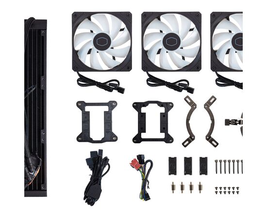 Система водяного охлаждения CoolerMaster MasterLiquid 360L Core ARGB (MLW-D36M-A18PZ-R1), изображение 6 Система водяного охлаждения CoolerMaster MasterLiquid 360L Core ARGB (MLW-D36M-A18PZ-R1), изображение 6