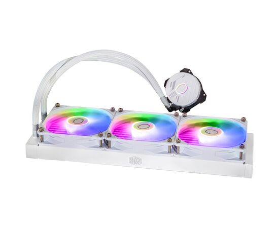 Система водяного охлаждения CoolerMaster MasterLiquid 360L Core ARGB White (MLW-D36M-A18PZ-RW), изображение 3 Система водяного охлаждения CoolerMaster MasterLiquid 360L Core ARGB White (MLW-D36M-A18PZ-RW), изображение 3