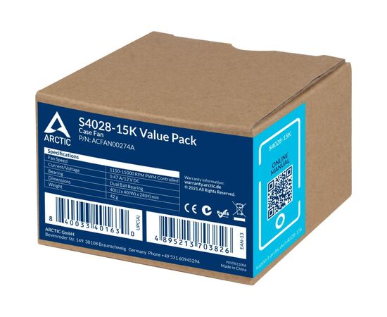 Кулер для корпуса Arctic 40MM/5PCS (ACFAN00274A), изображение 6 Кулер для корпуса Arctic 40MM/5PCS (ACFAN00274A), изображение 6