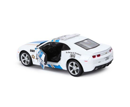 Машина Maisto Chevrolet Camaro SS RS Police 2010 (1:24) білый (31208 white), зображення 3