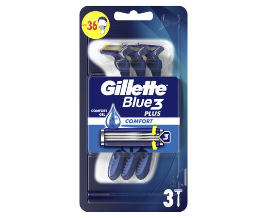 Бритва Gillette Blue 3 Comfort 3 шт. (7702018489695/7702018489619), изображение 2 Бритва Gillette Blue 3 Comfort 3 шт. (7702018489695/7702018489619), изображение 2