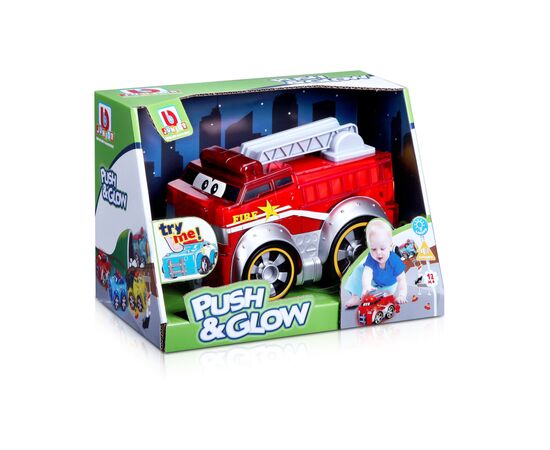 Машина Bb Junior Push and glow Пожарная (16-89006), изображение 4 Машина Bb Junior Push and glow Пожарная (16-89006), изображение 4