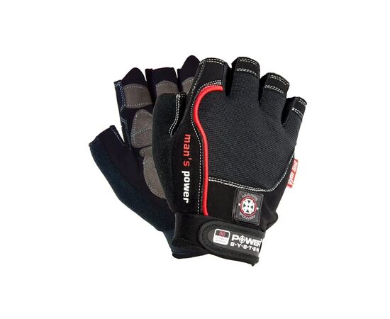 Рукавички для фітнесу Power System Mans Power PS-2580 Black M (PS-2580_M_Black)