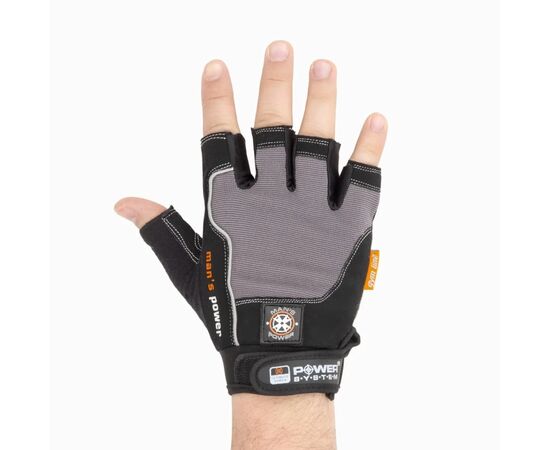 Перчатки для фитнеса Power System Mans Power PS-2580 Black/Grey M (PS-2580_M_Black-grey), изображение 5 Перчатки для фитнеса Power System Mans Power PS-2580 Black/Grey M (PS-2580_M_Black-grey), изображение 5