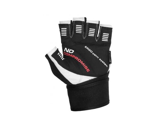 Рукавички для фітнесу Power System No Compromise PS-2700 Black/White L (PS-2700_L_Black-White), зображення 4