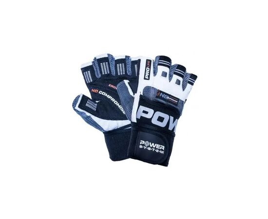 Рукавички для фітнесу Power System No Compromise PS-2700 Grey/White M (PS-2700_M_Grey-White)