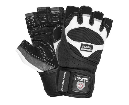 Рукавички для фітнесу Power System Raw Power PS-2850 Black/White M (PS-2850_M_Black-White)