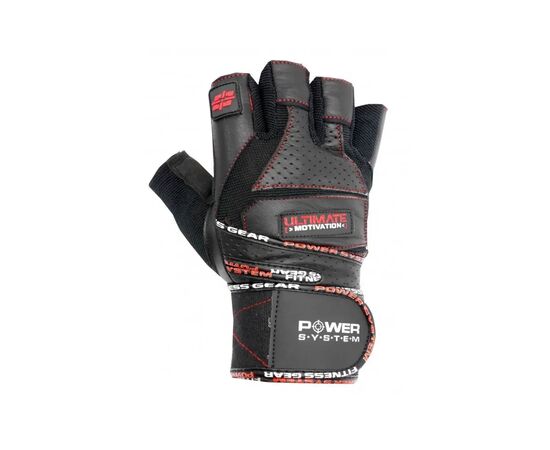 Перчатки для фитнеса Power System Ultimate Motivation PS-2810 Black Red Line M (PS_2810_M_Black/Red), изображение 2 Перчатки для фитнеса Power System Ultimate Motivation PS-2810 Black Red Line M (PS_2810_M_Black/Red), изображение 2