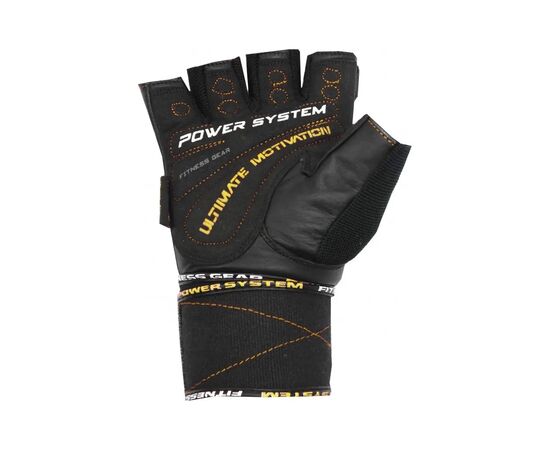 Перчатки для фитнеса Power System Ultimate Motivation PS-2810 Black Yellow Line M (PS_2810_M_Black/Yellow), изображение 3 Перчатки для фитнеса Power System Ultimate Motivation PS-2810 Black Yellow Line M (PS_2810_M_Black/Yellow), изображение 3