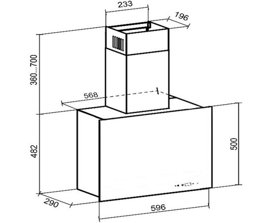 Вытяжка кухонная GRANADO Bilbao 1614-1200 black glass (GCH516411), изображение 7 Вытяжка кухонная GRANADO Bilbao 1614-1200 black glass (GCH516411), изображение 7