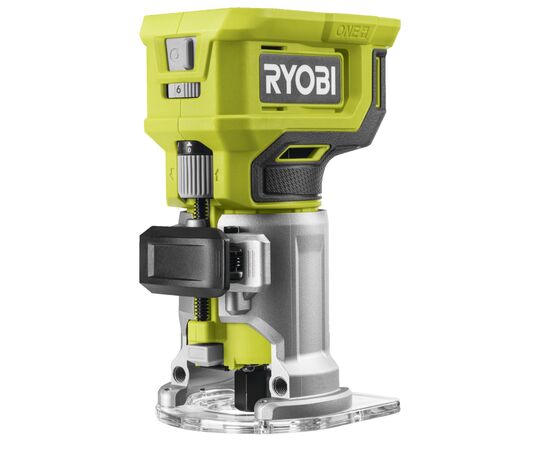 Фрезер Ryobi кромочный RTR18-0, ONE+ 18В, микрорегулировка, LED подсветка (без АКБ и ЗУ) (5133005654)