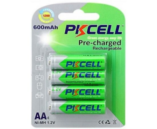 Акумулятор PkCell AA R6 NiMH 600mAh * 4 (PC/AA600-4BA)