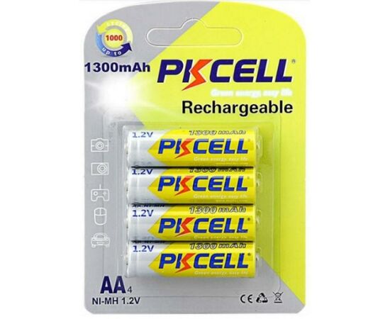 Аккумулятор PkCell AA R6 NiMH 1300mAh * 4 (PC/AA1300-4BR)