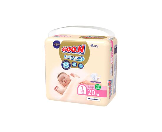 Подгузник GOO.N Premium Soft Newborn до 5 кг SS на липучках 20 шт (863220), изображение 2 Подгузник GOO.N Premium Soft Newborn до 5 кг SS на липучках 20 шт (863220), изображение 2