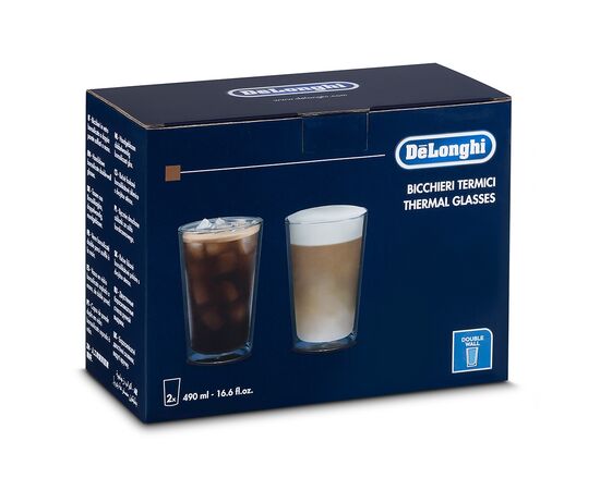 Набор стаканов DeLonghi Drinks 480 мл 2 шт (AS00001404), изображение 3 Набор стаканов DeLonghi Drinks 480 мл 2 шт (AS00001404), изображение 3
