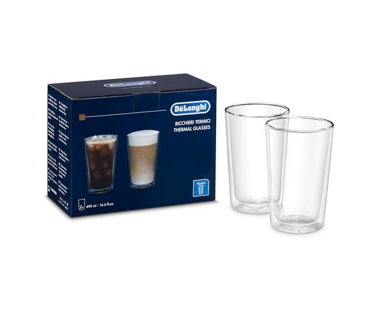 Набор стаканов DeLonghi Drinks 480 мл 2 шт (AS00001404) Набор стаканов DeLonghi Drinks 480 мл 2 шт (AS00001404)