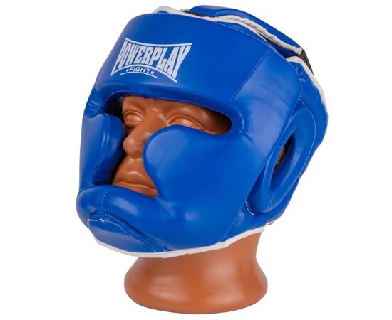 Боксерский шлем PowerPlay 3100 PU Синій L (PP_3100_L_Blue), изображение 2 Боксерский шлем PowerPlay 3100 PU Синій L (PP_3100_L_Blue), изображение 2