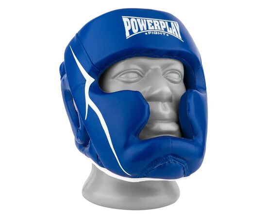 Боксерський шолом PowerPlay 3100 PU Синій L (PP_3100_L_Blue)