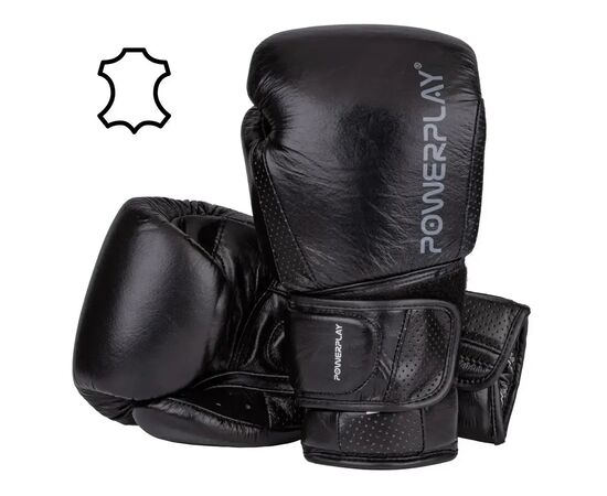Боксерські рукавички PowerPlay 3087 Magnum Чорні 16 унцій (PP_3087_16oz_Black)
