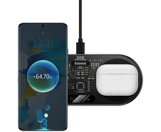 Зарядное устройство Baseus 20W Digital LED Display (WXSX010101), изображение 4 Зарядное устройство Baseus 20W Digital LED Display (WXSX010101), изображение 4