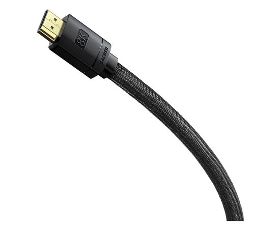 Кабель мультимедийный HDMI to HDMI 1.5m V2.1 Baseus (WKGQ040101), изображение 2 Кабель мультимедийный HDMI to HDMI 1.5m V2.1 Baseus (WKGQ040101), изображение 2