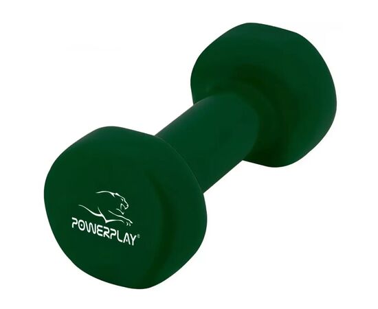 Гантель PowerPlay 4125 Achilles 1.5 кг Зелена (PP_4125_1.5kg), изображение 2 Гантель PowerPlay 4125 Achilles 1.5 кг Зелена (PP_4125_1.5kg), изображение 2