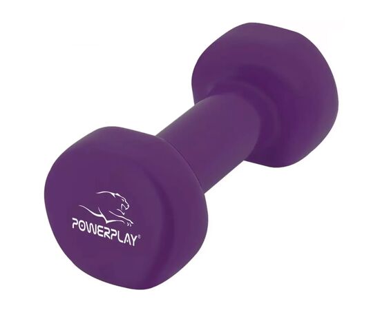 Гантель PowerPlay 4125 Achilles 2.5 кг Фіолетова (PP_4125_2.5kg), изображение 2 Гантель PowerPlay 4125 Achilles 2.5 кг Фіолетова (PP_4125_2.5kg), изображение 2