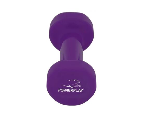 Гантель PowerPlay 4125 Achilles 2.5 кг Фіолетова (PP_4125_2.5kg), изображение 4 Гантель PowerPlay 4125 Achilles 2.5 кг Фіолетова (PP_4125_2.5kg), изображение 4
