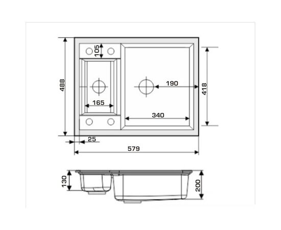 Мойка кухонная GRANADO SAMORA marron, изображение 7 Мойка кухонная GRANADO SAMORA marron, изображение 7