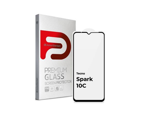 Стекло защитное Armorstandart Full Glue Tecno Spark 10С Black (ARM68936)
