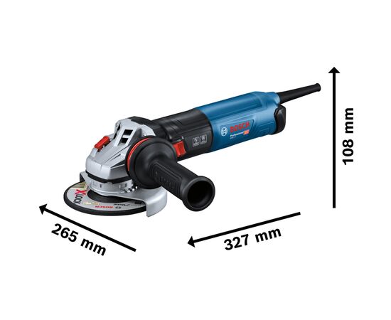 Шлифовальная машина Bosch GWS 17-125 S (0.601.7D0.300), изображение 2 Шлифовальная машина Bosch GWS 17-125 S (0.601.7D0.300), изображение 2
