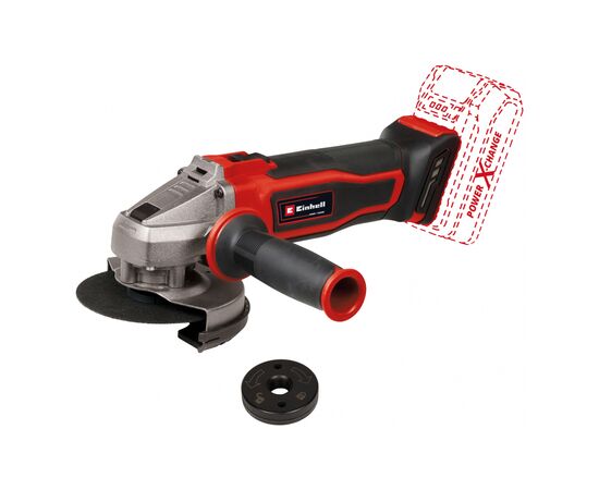 Шлифовальная машина Einhell TE-AG 18/115 Q Li - Solo PXC 115 мм, 18В, 8500 об/мин (без АКБ и ЗУ) (4431165), изображение 2 Шлифовальная машина Einhell TE-AG 18/115 Q Li - Solo PXC 115 мм, 18В, 8500 об/мин (без АКБ и ЗУ) (4431165), изображение 2