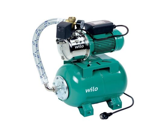 Насосная станция Wilo HWJ 301 EM, для водоснабжения, бак 20 л, 2.0 м3/ч, 6 бар, 1.1 кВт, 230V (2003758)