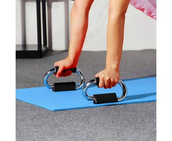 Упоры для отжиманий PowerPlay 4318 металеві S-подібні (PP_4318), изображение 4 Упоры для отжиманий PowerPlay 4318 металеві S-подібні (PP_4318), изображение 4