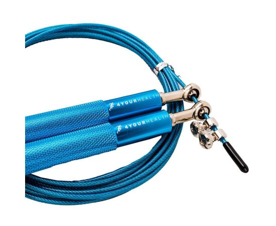 Скакалка 4yourhealth Jump Rope Premium 0200 швидкісна 3м Блакитна (4YH_0200_Blue), изображение 3 Скакалка 4yourhealth Jump Rope Premium 0200 швидкісна 3м Блакитна (4YH_0200_Blue), изображение 3