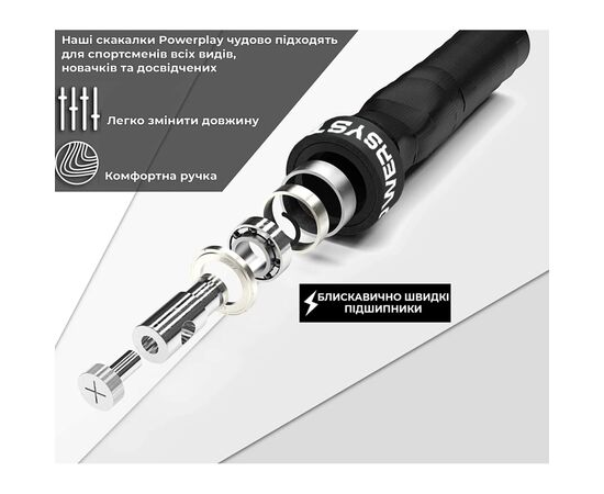 Скакалка Power System PS-4079 швидкісна (4079BR-0), изображение 2 Скакалка Power System PS-4079 швидкісна (4079BR-0), изображение 2