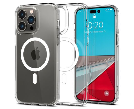 Чехол для мобильного телефона Spigen Apple Iphone 14 Pro Max Ultra Hybrid MagFit, White (ACS04825), изображение 3 Чехол для мобильного телефона Spigen Apple Iphone 14 Pro Max Ultra Hybrid MagFit, White (ACS04825), изображение 3
