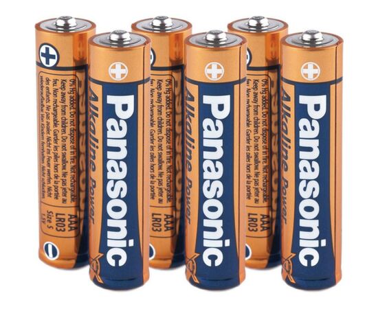 Батарейка Panasonic LR03 PANASONIC Alkaline Power * (4+2) (LR03REB/6B2F)
