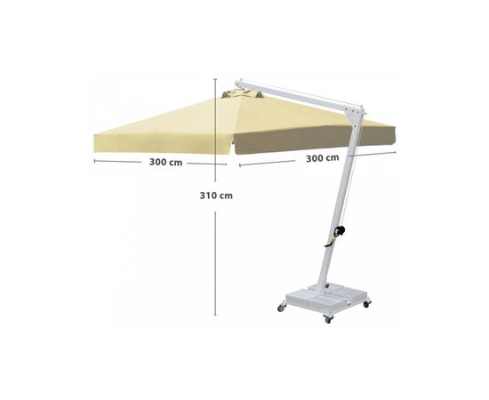 Садовый зонт Giris Plastik Metal Banana Classic квадратная 300х300 см (6930), изображение 3 Садовый зонт Giris Plastik Metal Banana Classic квадратная 300х300 см (6930), изображение 3