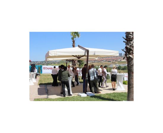 Садовый зонт Giris Plastik Metal Banana Classic квадратная 300х300 см (6930), изображение 4 Садовый зонт Giris Plastik Metal Banana Classic квадратная 300х300 см (6930), изображение 4