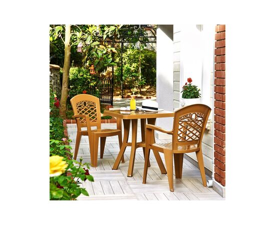 Стол садовый Irak Plastik Royal 70х70 см белый (5735), изображение 3 Стол садовый Irak Plastik Royal 70х70 см белый (5735), изображение 3