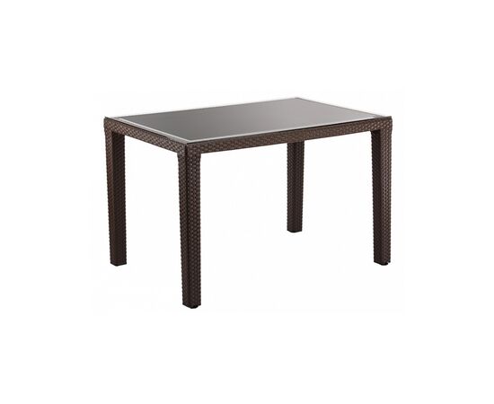Стол садовый Tilia Antares 80х120 см outglass, ножки пластиковые, венге (10771)