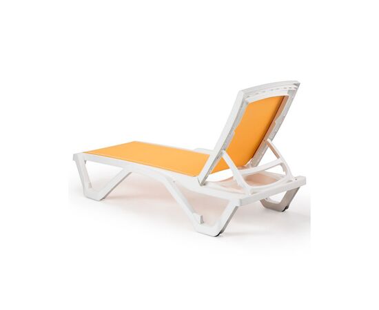 Шезлонг Tilia Mare біла слонова кістка сітка жовтий (9561), зображення 2 Шезлонг Tilia Mare біла слонова кістка сітка жовтий (9561), зображення 2