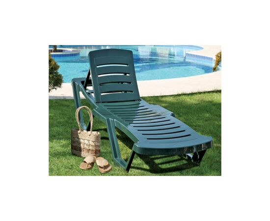 Шезлонг Irak Plastik Capissi зеленый (4645), изображение 4 Шезлонг Irak Plastik Capissi зеленый (4645), изображение 4