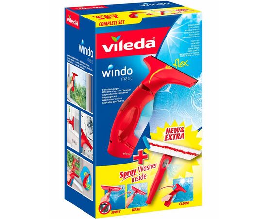 Швабра Vileda Windomatic Вакуумный очиститель для стекла (4023103192713)