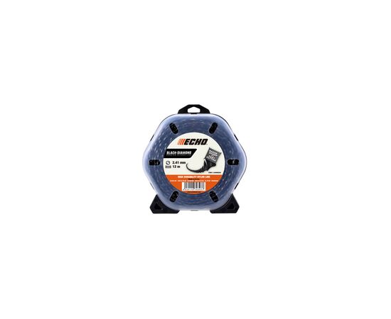 Жилка косильна ECHO d-2,41мм 41м Black Diamond (340095070)