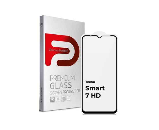 Стекло защитное Armorstandart Full Glue Infinix Smart 7 HD Black (ARM68628)