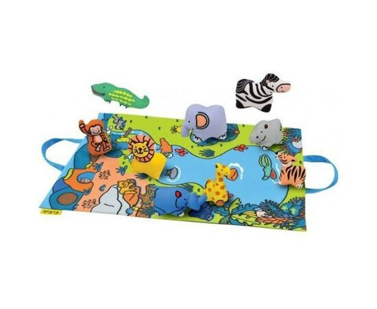 Дитячий килимок K’S KIDS 3D Джунглі з тваринами (KA10744-GB)