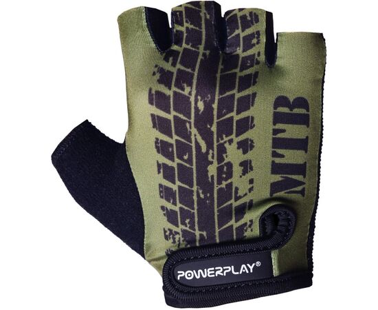 Велоперчатки PowerPlay 5451 Протектор Зелені XS (5451_XS_Green_MTB), изображение 2 Велоперчатки PowerPlay 5451 Протектор Зелені XS (5451_XS_Green_MTB), изображение 2